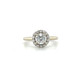 1cttw Diamond Halo Engagement Ring