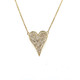 Pave Diamond Heart- Yellow Gold