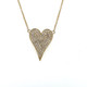 Pave Diamond Heart- Yellow Gold