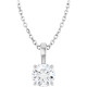 Natural Diamond Solitaire Pendant