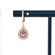 Lotus Garnet Earrings