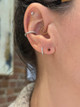 garnet studs, garnet earrings, birthstone studs, birthstone earrings