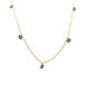 Blue Sapphire Droplet Necklace