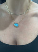 Unique opal necklace