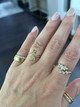 Three Leaf Open Ring
