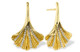 Ginko Leaf Diamond Earrings