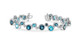 Hydrangea Blue Topaz Line Bracelet