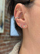 4mm White Topaz Studs