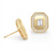 Brushed Art Deco Earrings