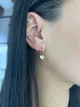 Heart Dangle Hoops