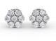 cluster diamond studs, cluster diamond earrings, diamond studs, diamond earrings
