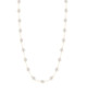Coin Pearl Station Necklace