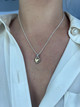 Gold Hammered Heart
