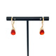 fire opal and diamond earrings