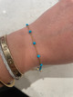 Turquoise Bead Station Bracelet