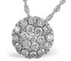 1cttw Diamond Cluster Pendant