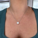 1cttw Diamond Cluster Pendant