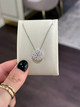 1.50cttw Diamond Cluster Pendant