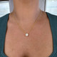 .50cttw Diamond Cluster Pendant
