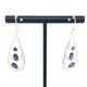 Triple Swirl Iolite Earrings