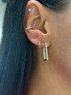 Rectangular Diamond Hoops