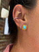 Sloane Bezel Set Turquoise Earrings
