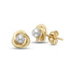 Mini Love Knot Pearl Earrings