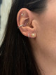 Mini Love Knot Pearl Earrings