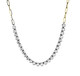 Half Tennis Half Paperclip Chain