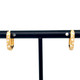 Mini Scattered Diamond Rectangular Hoops, Satin Finish