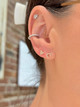diamond triangle earring, diamond triangle stud, diamond studs, unique diamond studs