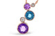 Hydrangea Necklace- Amethyst