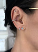 aquamarine studs, aquamarine earrings