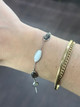 mother of pearl bracelet, mother of pearl jewelry, silver bracelet