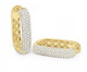 2cttw Rectangular Pave Hoops