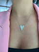 3/4cttw Pave Diamond Heart