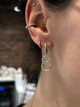 interlocking circle earrings, interlocking circle jewelry, diamond earrings, diamond jewelry