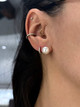 9-9.5mm Pearl Studs - White Gold