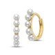 Mini Pearl Hoops