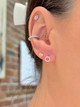 open circle earrings, open circle jewelry, diamond open circle earrings, diamond open circle earrings