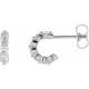 Diamond Huggie Hoop