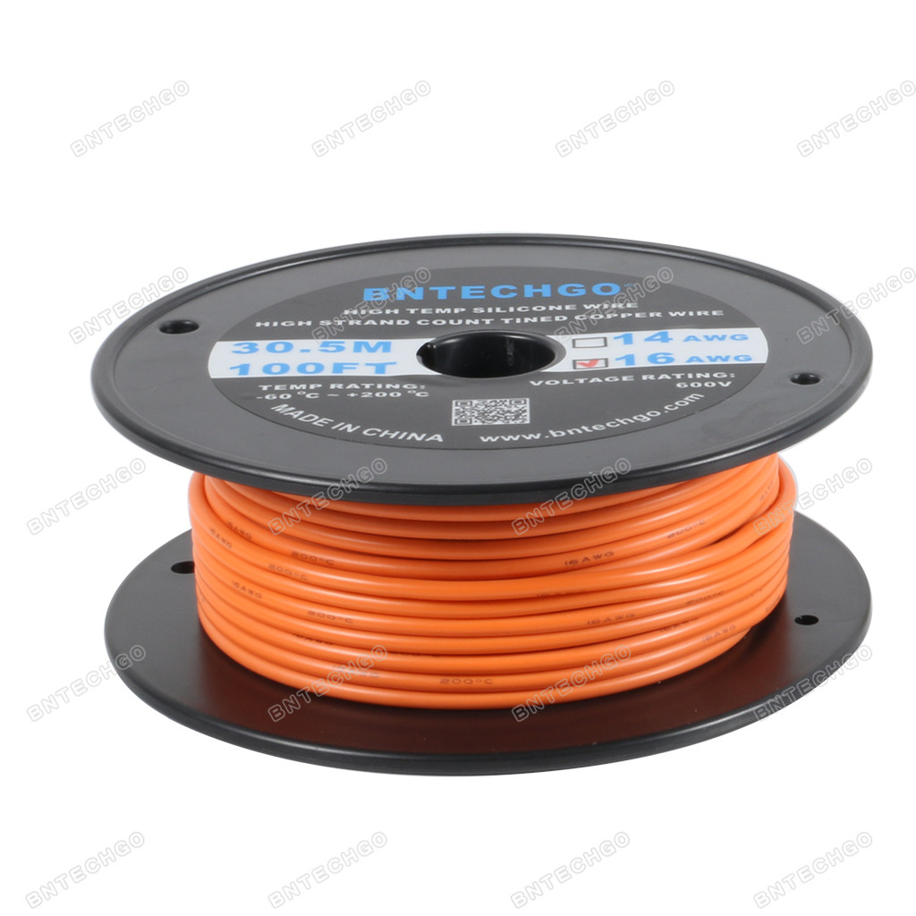 16awg silicone rubber wire 252 strands of tinned copper wire