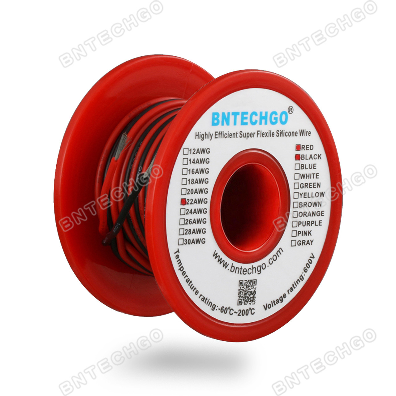 22 awg Silicone Electrical Wire Cable 7 Colors (8 Meters) 22 Gauge