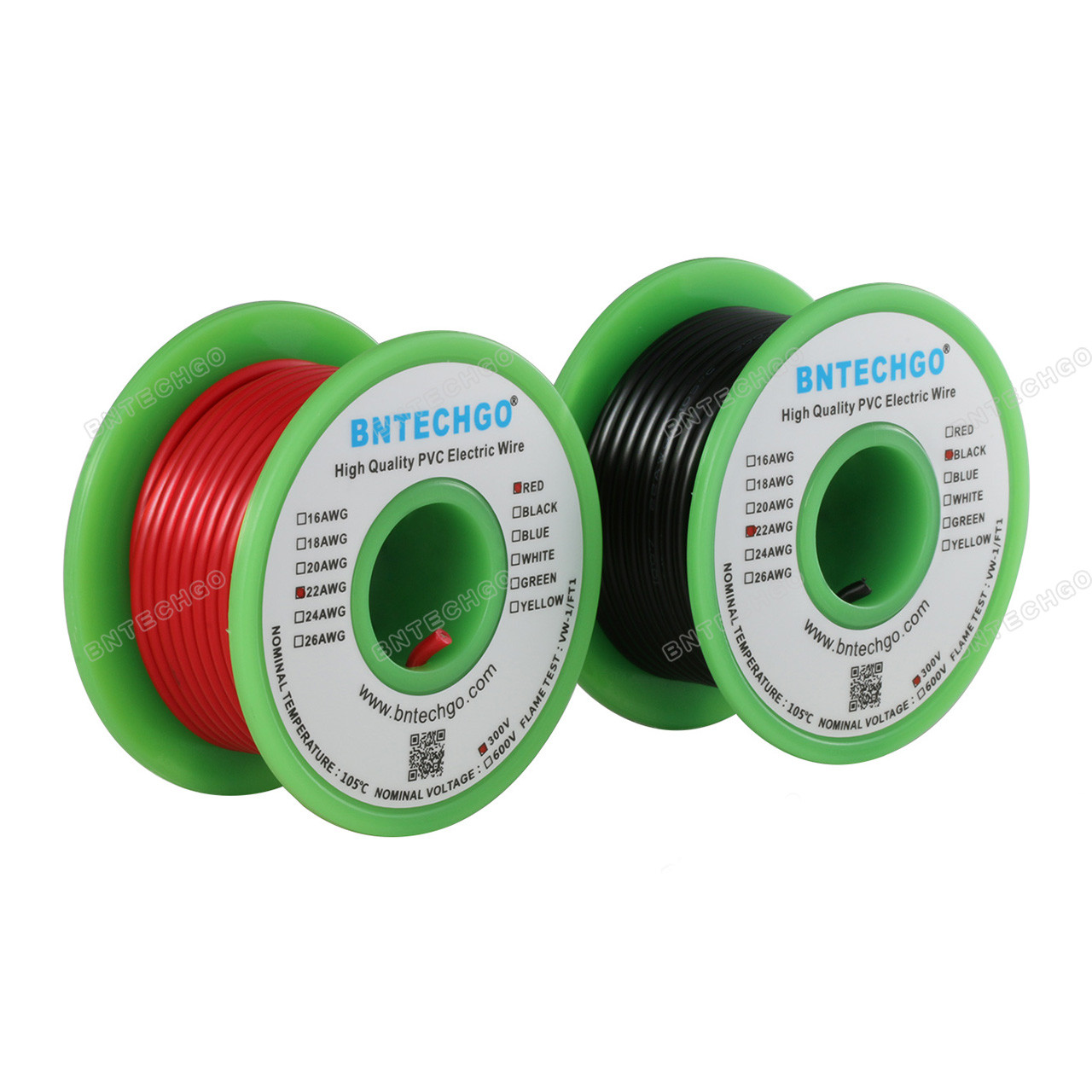 Wire Hook-up Solid 22 AWG Red 1000 Feet