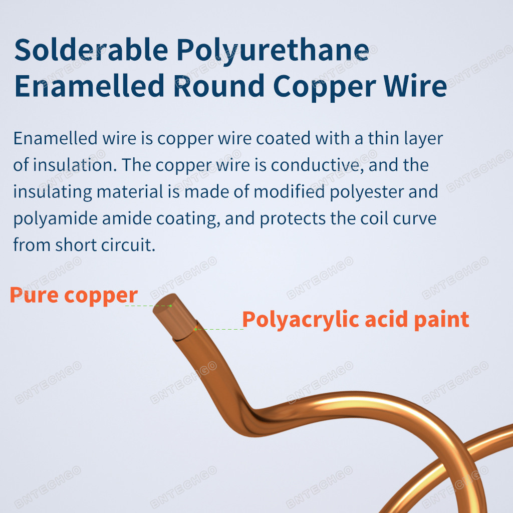 38 AWG Enameled Copper Magnet Wire - 3.5oz, 1300m, 155°C Rating For Transformers & Inductors