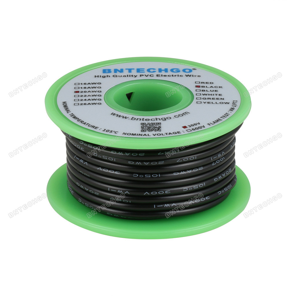 20 AWG Gauge Solid Hook Up Wire Orange 25 ft 0.0320 UL1007 300 Volts 20 AWG Gauge Solid Hook Up Wire Orange 25 ft 0.0320 UL1007 300 Volts