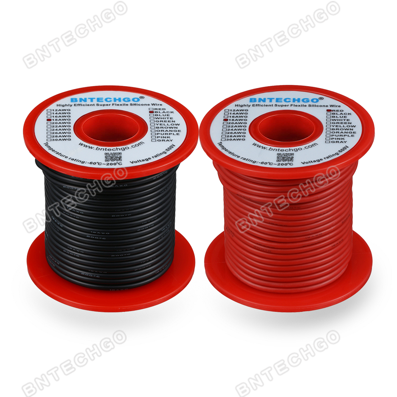 6 gauge silicone wire spool red and black 20 feet ultra flexible soft