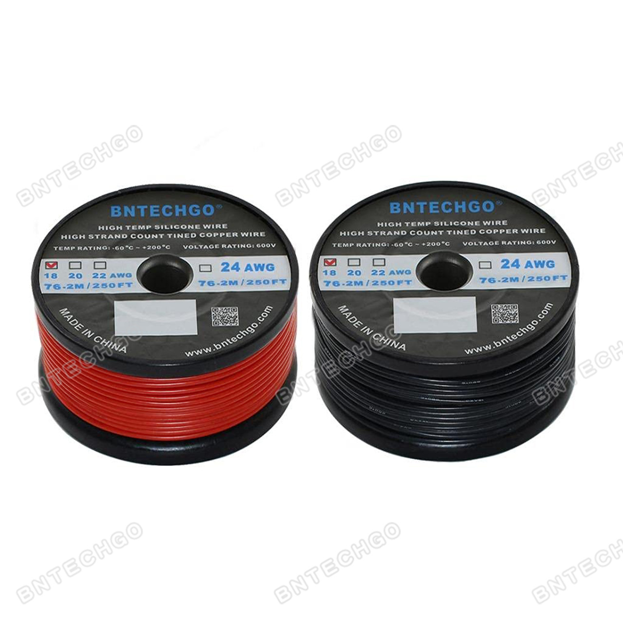 BNTECHGO 10 Gauge Silicone Wire Ultra Flexible 6 Feet(Black and Red Each  Color 3 ft) High Temp 200 deg C 600V 10 AWG Stranded Tinned Copper Wire