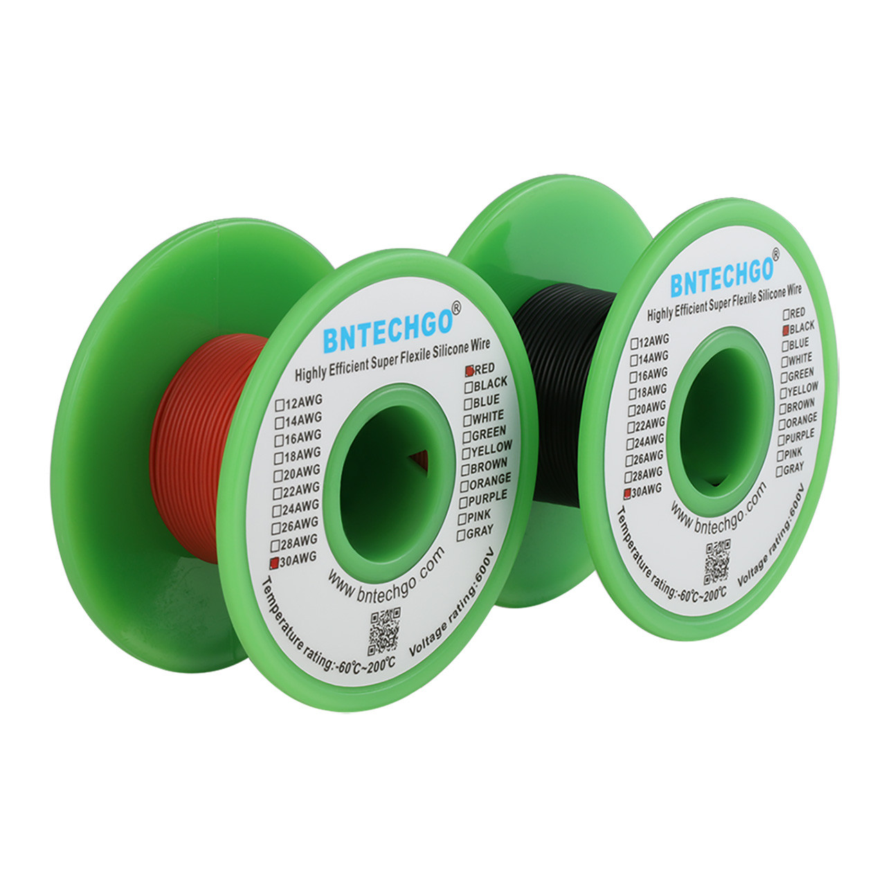 30 gauge silicone wire spool white 500 feet ultra flexible