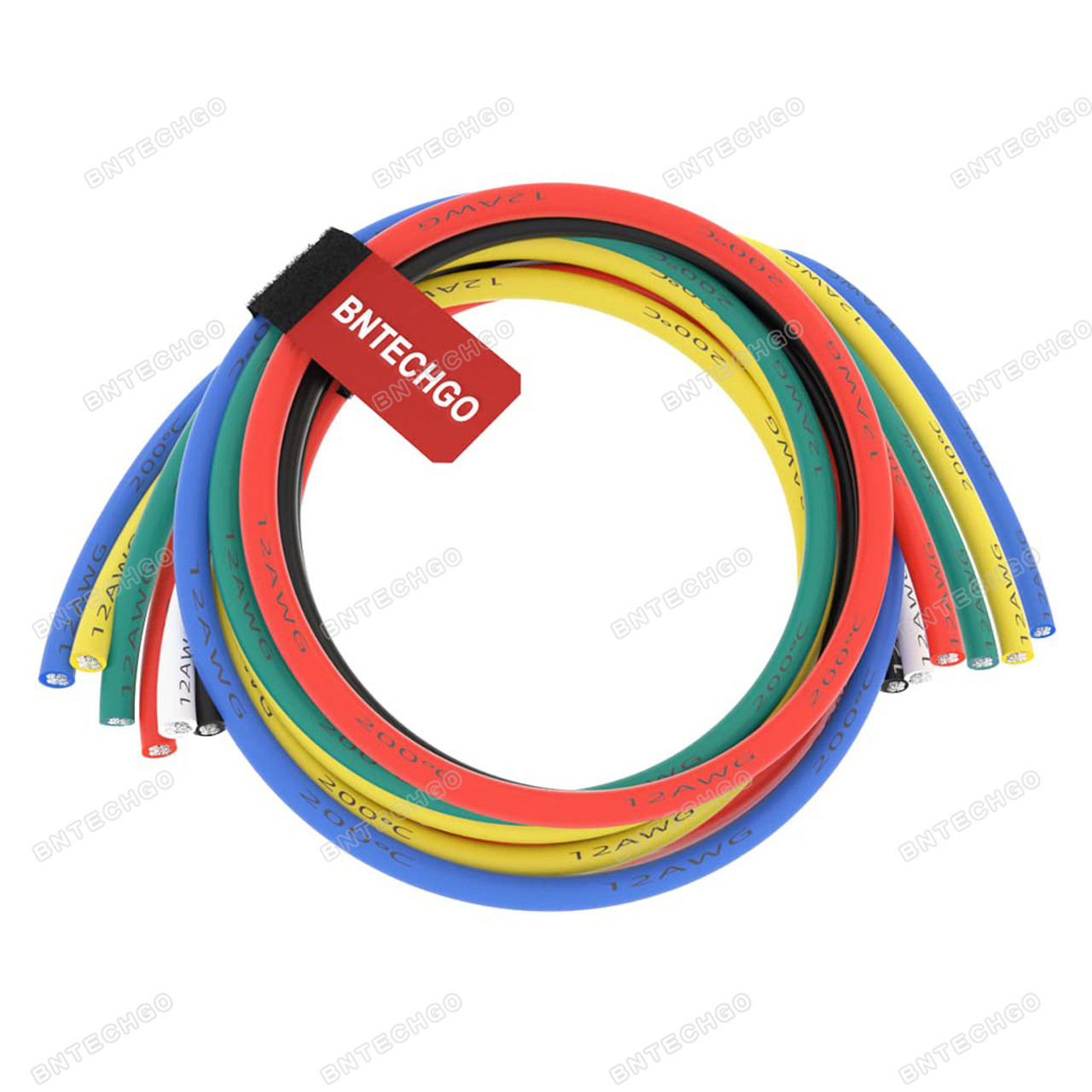 BNTECHGO 10 Gauge Silicone Wire Ultra Flexible 200 Feet(Black and Red Each  Color 100 ft) High Temp 200 deg C 600V 10 AWG Stranded Tinned Copper Wire